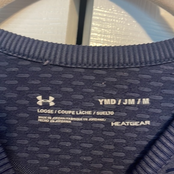 Under Armour short sleeve shirt in blue size youth medium - Picture 2 of 6